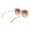 ANA HICKMANN Damen-Sonnenbrille AH9265-54H02 Havana Acetat eckiger Rahmen braun getönte Gläser 54mm