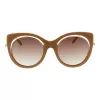 ANA HICKMANN Damen-Sonnenbrille AH9265-54H02 Havana Acetat eckiger Rahmen braun getönte Gläser 54mm