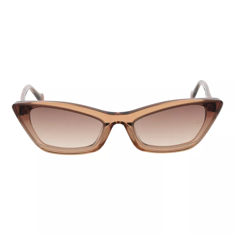 ANA HICKMANN Damen-Sonnenbrille AH9278-64T03 Gold/Braun Gradient Butterfly Metallrahmen