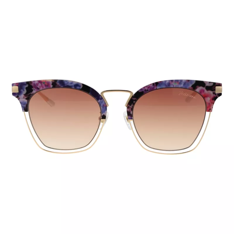 ANA HICKMANN Damen-Sonnenbrille HI3037A-54H02 Havana Butterfly Frame Brown Gradient Lens 51/22/145 mm