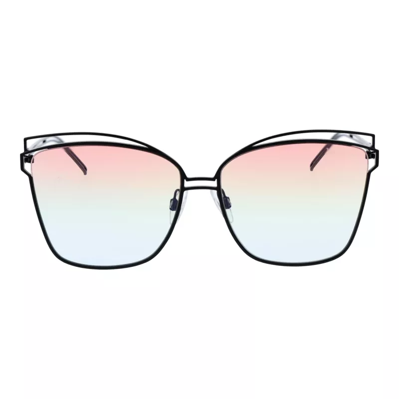 ANA HICKMANN Damen-Sonnenbrille HI3049-6109A - Havanna Acetat übergroße eckige Form - braune Verlaufsgläser - 61/15/145 mm