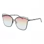 ANA HICKMANN Damen-Sonnenbrille HI3049-6109A - Havanna Acetat übergroße eckige Form - braune Verlaufsgläser - 61/15/145 mm
