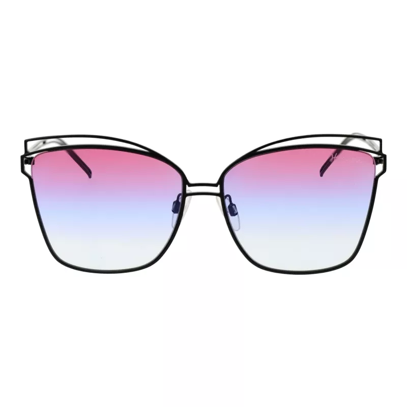 ANA HICKMANN Damen-Sonnenbrille HI3049-6109B Havanna Braun Acetat eckiger Rahmen braune Verlaufsgläser 61/15/145 mm