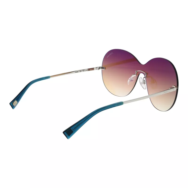 ANA HICKMANN Damen-Sonnenbrille HI3058-14003A Havana Geometrischer Acetatrahmen Braune Verlaufsgläser UV400