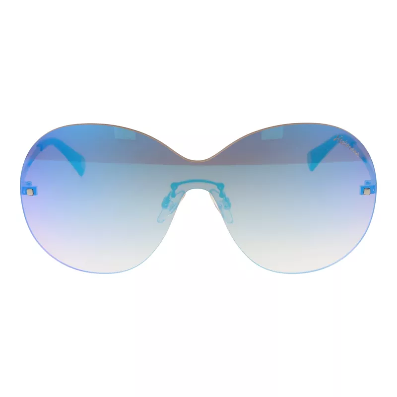 ANA HICKMANN Damen-Sonnenbrille HI3058-14003A Havana Geometrischer Acetatrahmen Braune Verlaufsgläser UV400