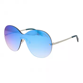 ANA HICKMANN Damen-Sonnenbrille HI3058-14003A Havana Geometrischer Acetatrahmen Braune Verlaufsgläser UV400