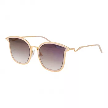 ANA HICKMANN Damen-Sonnenbrille HI3065-5504A Havana Acetat Braun Verlaufsglas 55/21/145 mm