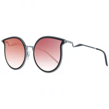 ANA HICKMANN Damen-Sonnenbrille HI3066-5402A Gold/Braun Butterfly Metallrahmen Braune Verlaufsgläser 54mm