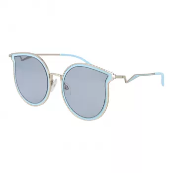 ANA HICKMANN Damen-Sonnenbrille HI3066T-5403A Butterfly Havana Braun Acetat-Gestell Verlauf Braun Gläser 54mm