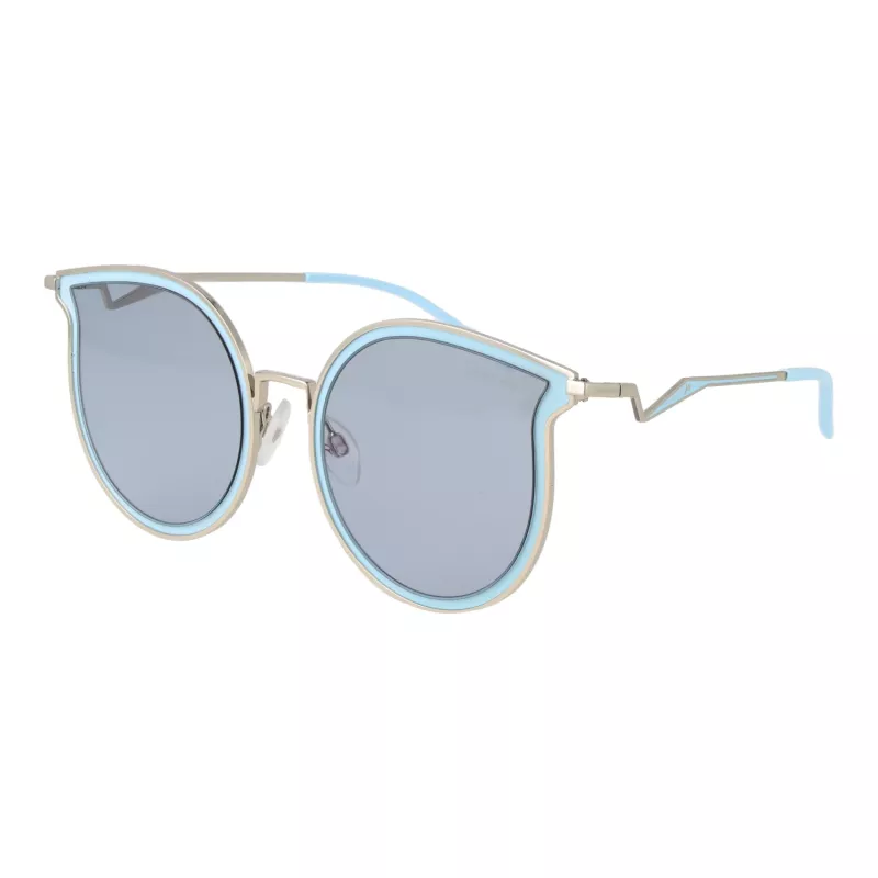 ANA HICKMANN Damen-Sonnenbrille HI3066T-5403A Butterfly Havana Braun Acetat-Gestell Verlauf Braun Gläser 54mm