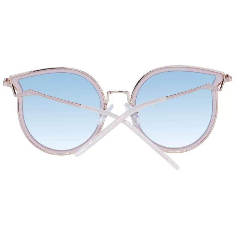 ANA HICKMANN Damen Sonnenbrille HI3066T-5405A Gold Metall Butterfly/Cat-Eye Braun Gradient UV400 54mm