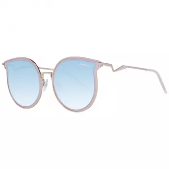 ANA HICKMANN Damen Sonnenbrille HI3066T-5405A Gold Metall Butterfly/Cat-Eye Braun Gradient UV400 54mm