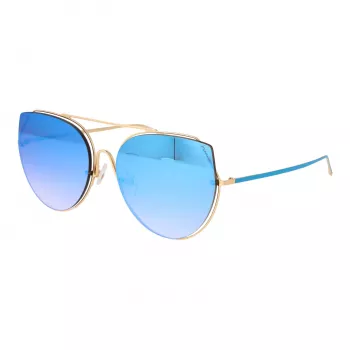 ANA HICKMANN Damen-Sonnenbrille HI3068-5804D Gold/Braun Butterfly Metallrahmen UV400