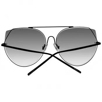 ANA HICKMANN Damen-Sonnenbrille HI3068-5809AB - Braun/Gold Acetat/Metall rechteckiger Rahmen, Verlaufsgläser Braun, UV400-Schutz