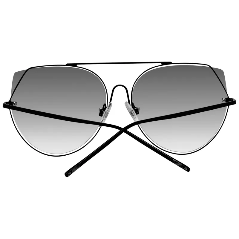 ANA HICKMANN Damen-Sonnenbrille HI3068-5809AB - Braun/Gold Acetat/Metall rechteckiger Rahmen, Verlaufsgläser Braun, UV400-Schutz