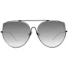 ANA HICKMANN Damen-Sonnenbrille HI3068-5809AB - Braun/Gold Acetat/Metall rechteckiger Rahmen, Verlaufsgläser Braun, UV400-Schutz