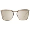 ANA HICKMANN Damen-Sonnenbrille HI3081-13304B Butterfly Metallrahmen Braun Verlaufsglas UV400