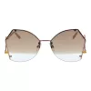 ANA HICKMANN Damen-Sonnenbrille HI3094-6105A Havana/Brown Gradient 61mm