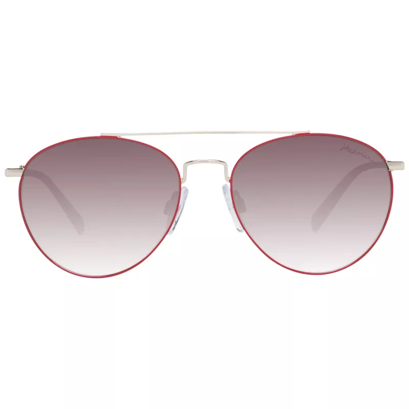 ANA HICKMANN Damen-Sonnenbrille HI3133-5207A Butterfly Havana Acetat-Fassung Verlaufsglas Braun 52mm