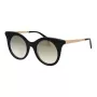 ANA HICKMANN Damen-Sonnenbrille HI9063-4901S Gold/Braun Geometrischer Metallrahmen mit Braunen Verlaufsgläsern 49/21/145 mm
