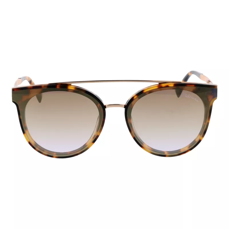 ANA HICKMANN Damen-Sonnenbrille HI9080-62G21 Butterfly Oversized Gold Braun Verlauf 62mm