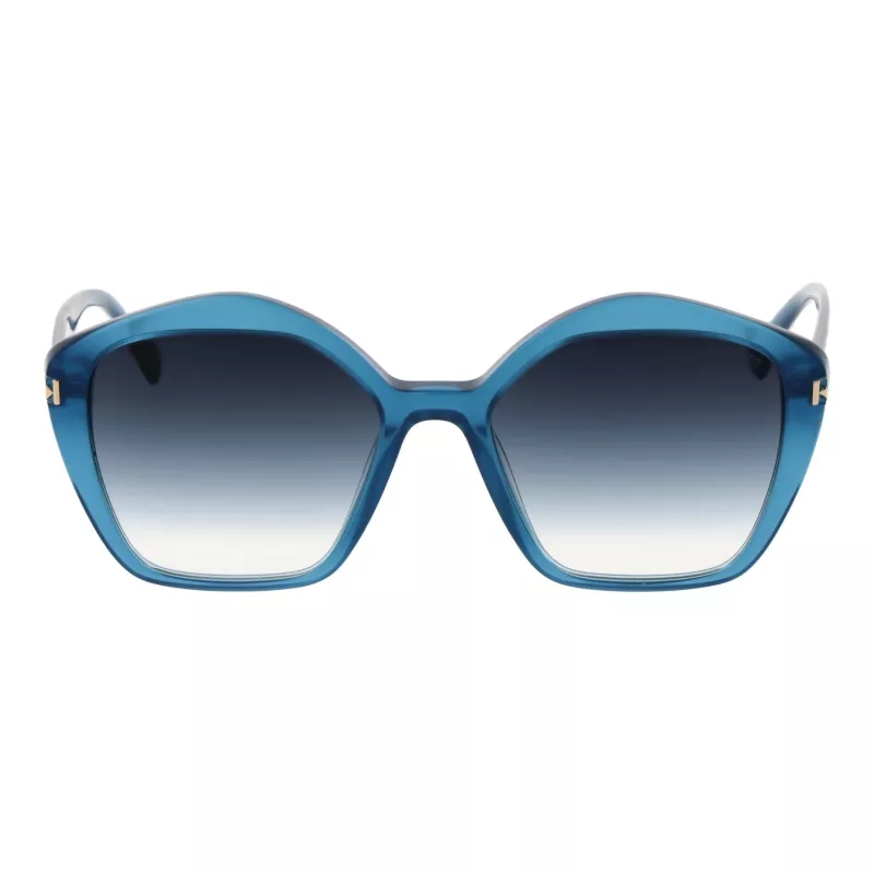 ANA HICKMANN Damen-Sonnenbrille HI9166-52T01 Havanna Braun Schildpatt Gestell Braune Verlaufsgläser 52mm