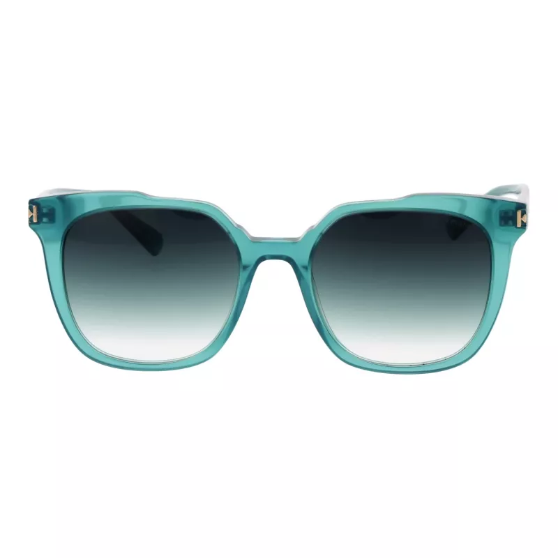ANA HICKMANN Damen-Sonnenbrille HIY9002-50T01 - Geometrischer Acetatrahmen, graue Polycarbonatgläser, UV400-Schutz, 50/18/135 mm