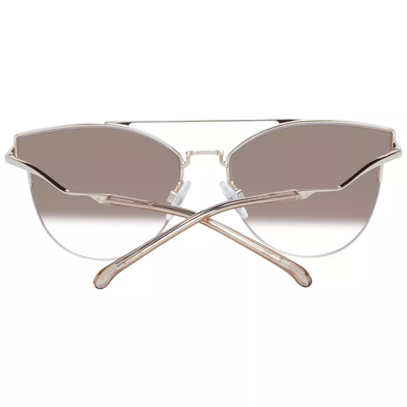 ANA HICKMANN Damen Sonnenbrille HI3096E-6104B Butterfly/Cat Eye Braun Havana Acetatrahmen Braune Verlaufsgläser UV400 61/17/145 mm