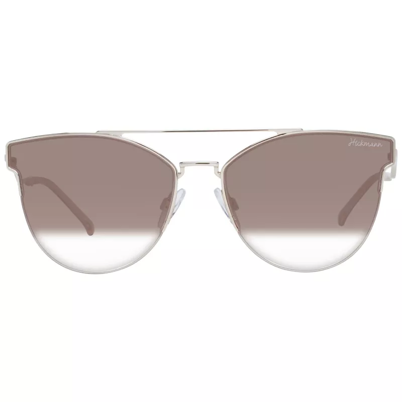 ANA HICKMANN Damen Sonnenbrille HI3096E-6104B Butterfly/Cat Eye Braun Havana Acetatrahmen Braune Verlaufsgläser UV400 61/17/145 mm