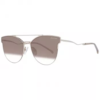ANA HICKMANN Damen Sonnenbrille HI3096E-6104B Butterfly/Cat Eye Braun Havana Acetatrahmen Braune Verlaufsgläser UV400 61/17/145 mm