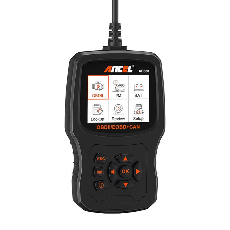 ANCEL AD530 OBD2 Diagnosegerät mit 2,8 inch TFT-Farbbildschirm, lebenslange kostenlose Updates