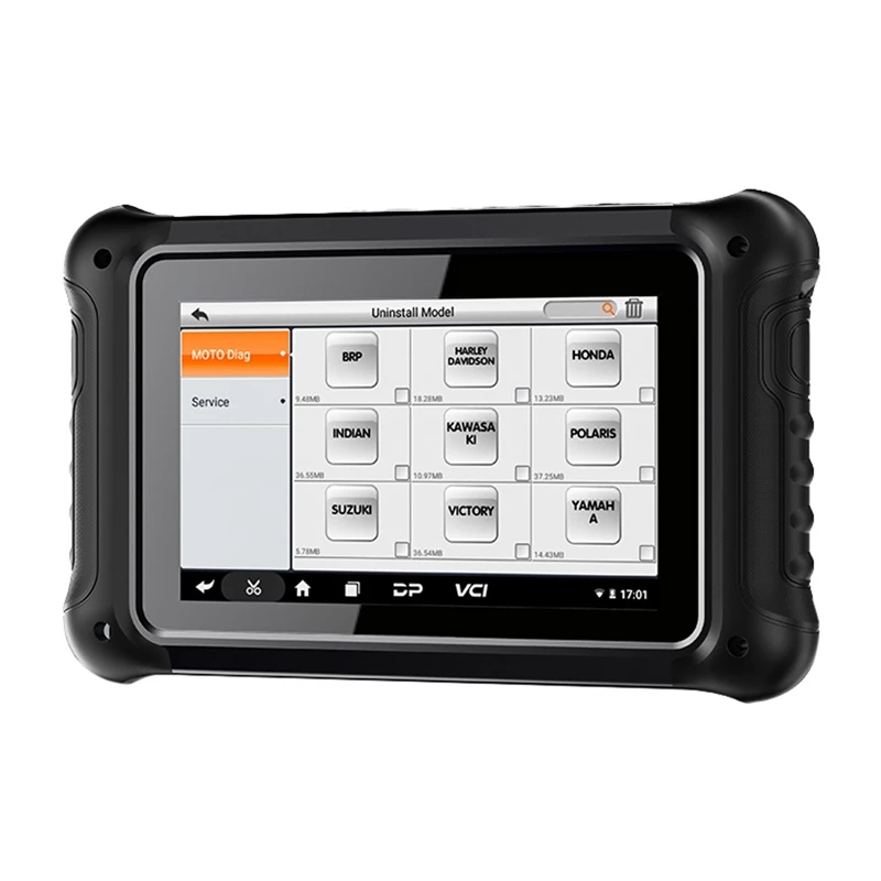ANCEL MT700 Motorrad-Diagnosescanner mit 5-Zoll-IPS-Touchscreen, 2GB RAM, 32GB ROM, 5000mAh Akku, lebenslange kostenlose Updates