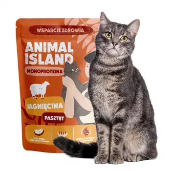 ANIMAL ISLAND Mono Lamb Nassfutter für Katzen 100g