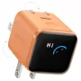 Anker Nano Charger 45W GaN USB-C Charger mit ActiveShield 5.0, Touch-Sensor, SmartDisplay, iPhone-Erkennung, Orange