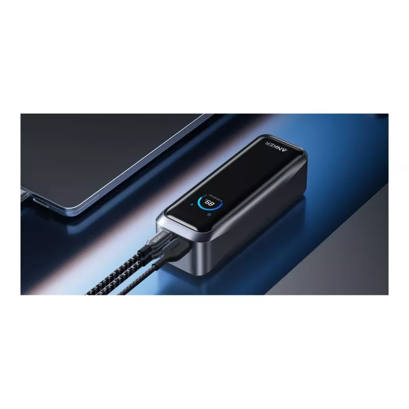 Anker Prime Power Bank 220W, 20,000 mAh, 2x USB-C & 1x USB-A, Schwarz
