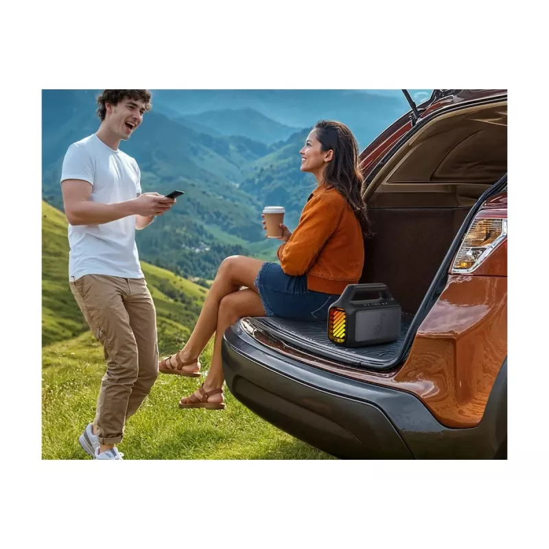 Anker Soundcore Boom 2 80W Tragbarer Bluetooth-Lautsprecher, IPX7 wasserdicht, Schwarz