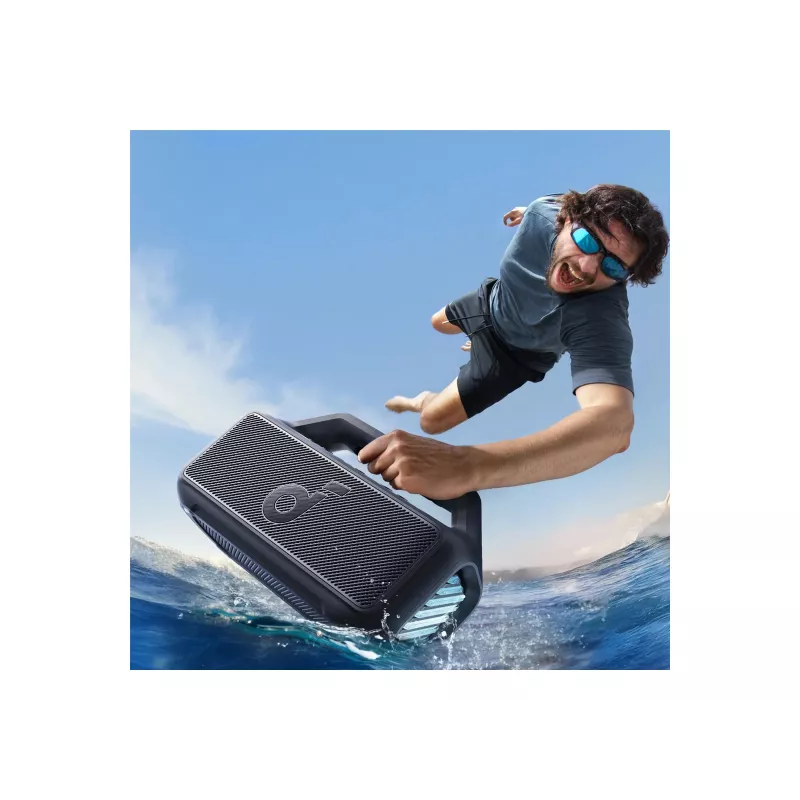 Anker Soundcore Boom 2 80W Tragbarer Bluetooth-Lautsprecher, IPX7 wasserdicht, Schwarz