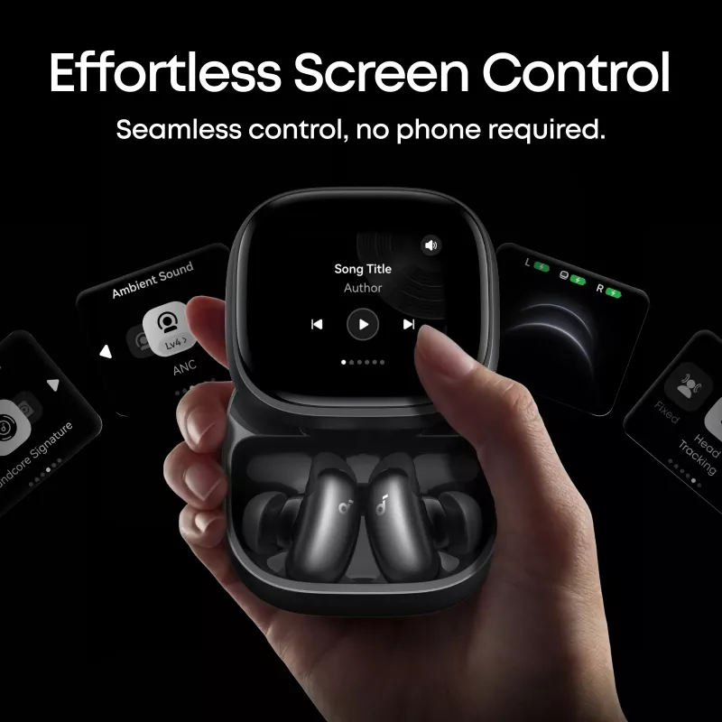 Anker Soundcore Liberty 5 Pro Max True Wireless Earbuds, Bluetooth 5.3, Adaptive ANC, 6 Mics, Schwarz