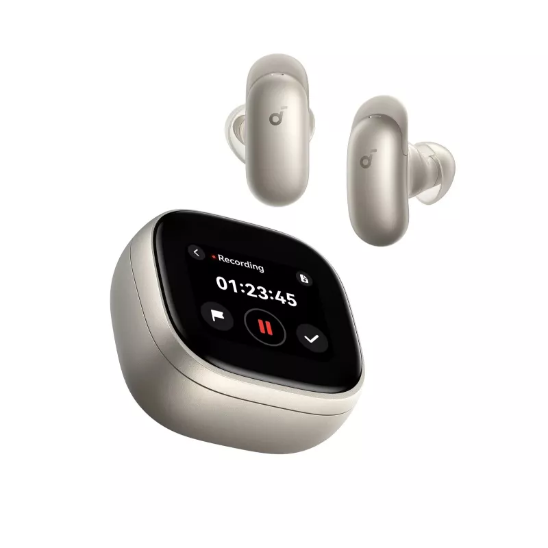 Anker Soundcore Liberty 5 Pro Max True Wireless Ohrhörer, Titangold, Bluetooth 5.3, Adaptives ANC, LDAC, 50h Wiedergabezeit