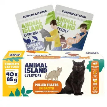 ANL ANIMAL ISLAND Everyday Box Mischung aus Geschmacksrichtungen für Katze 40x85g