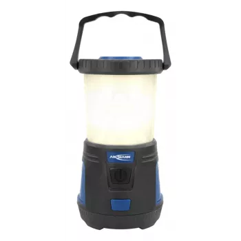 ANSMANN CL600B Akku-Campinglaterne - Schwarz/Blau - ABS - Aufhängehaken - IPX4 - 600 Lumen