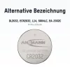 ANSMANN CR2032 Lithium-Knopfzelle 3V 230mAh (1er-Pack)