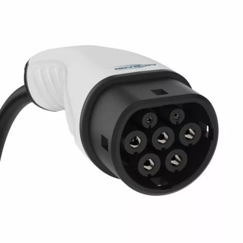 ANSMANN EV-Ladekabel Typ 2 22kW 5m Schwarz