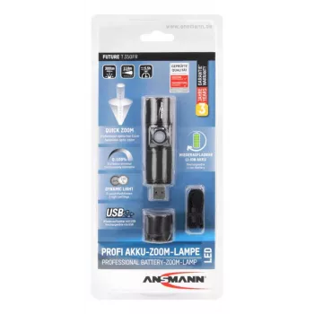 ANSMANN Taschenlampe Future T350FR 350 Lumen CREE LED Fokus verstellbar IPX4
