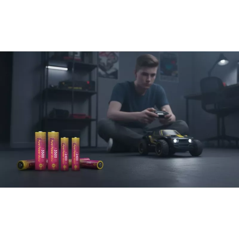 ANSMANN PurePower Set AA Ladegerät mit 4x AA 2100mAh NiMH-Akkus