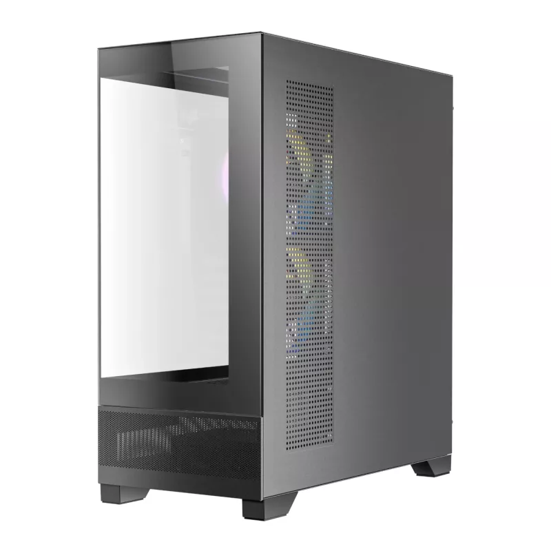 Antec CX700 ARGB B Mid-Tower Gaming-Gehäuse - Temperiertes Glas, 4x ARGB-Lüfter, E-ATX-Unterstützung, Schwarz