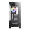 Antec CX700 ARGB B Mid-Tower Gaming-Gehäuse - Temperiertes Glas, 4x ARGB-Lüfter, E-ATX-Unterstützung, Schwarz