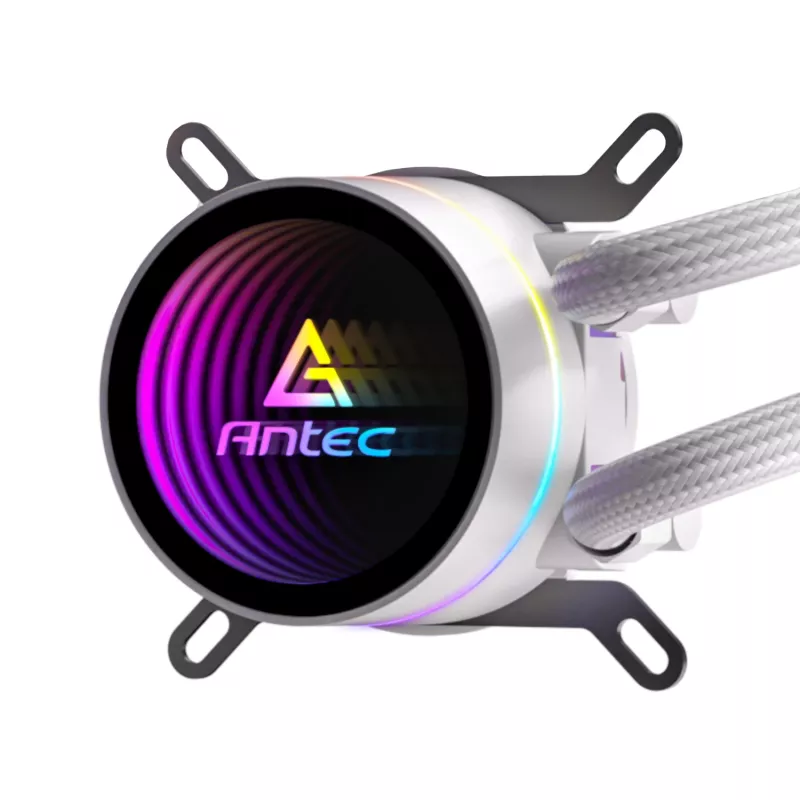 Antec Luna 360 ARGB All-in-One Flüssigkeits-CPU-Kühler - Weiß, 360mm Radiator, 3x120mm ARGB PWM Lüfter, Intel & AMD kompatibel