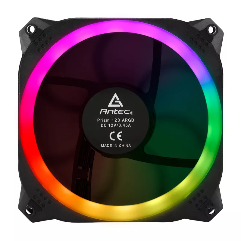 Antec Prizm 120 ARGB Gehäuselüfter 5er-Pack + Controller - Schwarz