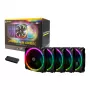 Antec Prizm 120 ARGB Gehäuselüfter 5er-Pack + Controller - Schwarz